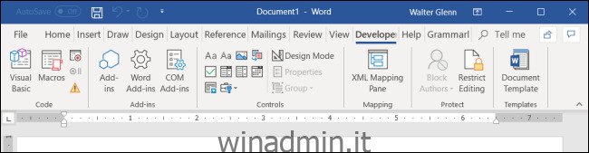 Come aggiungere la scheda Sviluppatore alla barra multifunzione di Microsoft Office