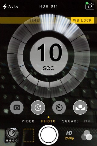 Timer iOS di CameraTweak 2