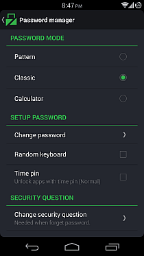 Lockdown Pro per Android 08