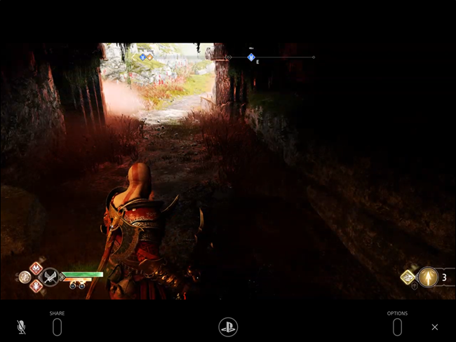 God of War utilizzando PS4 Remote Play