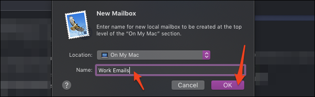 macOS Mail nuova casella di posta