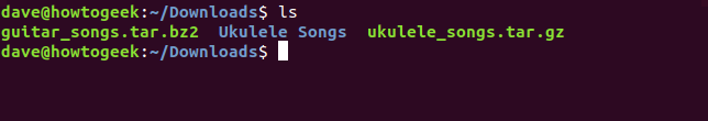 Directory delle canzoni di Ukulele creata nella directory dei download