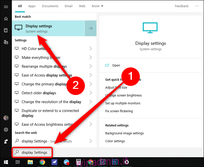 Impostazioni di visualizzazione del menu Start di Microsoft Windows 10