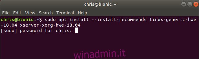 Installazione di Linux 5.0 su Ubuntu 18.04