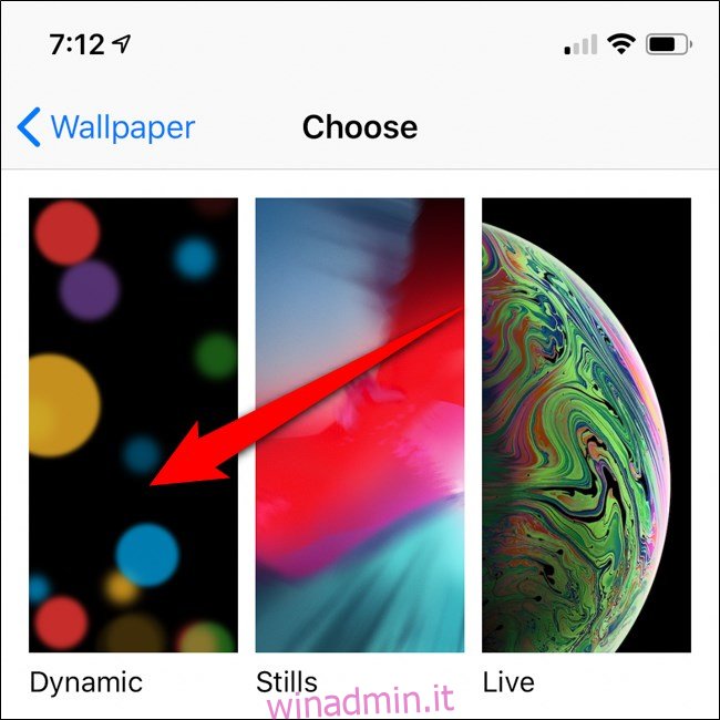 Opzioni di sfondo per iPhone di Apple