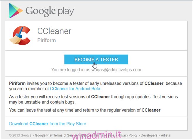 CCleaner per Android_Become Tester