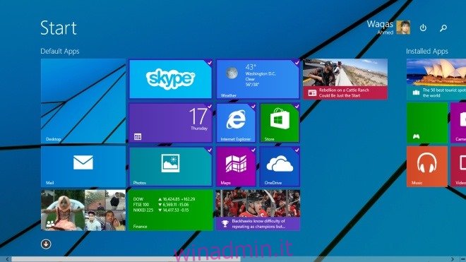 Schermata iniziale Windows 8.1 aggiornamento 1_Multiple