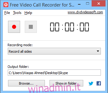 Registratore di videochiamate gratuito per Skype_Video Call