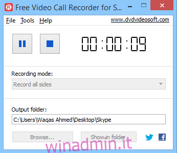 Registratore di videochiamate gratuito per Skype_Record
