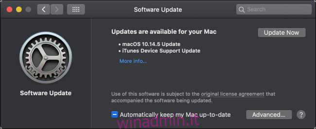 Installa gli aggiornamenti di macOS