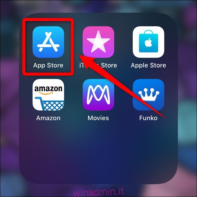 Apple iPhone Seleziona App Store