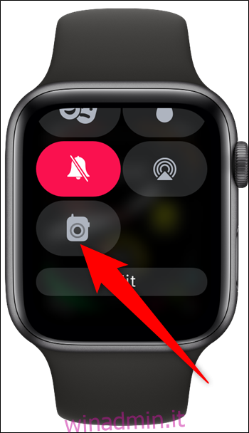 Impostazione walkie-talkie del centro di controllo di Apple Watch