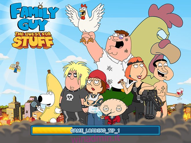 Family Guy QfS - Schermata di caricamento