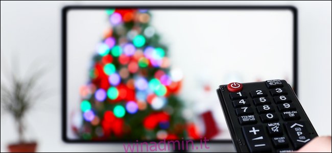 Film di Natale in streaming su una TV