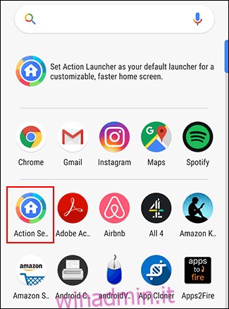 Gli utenti di Action Launcher possono accedere al menu Impostazioni azione tramite il cassetto delle app