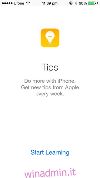 iOS 8 - Suggerimenti