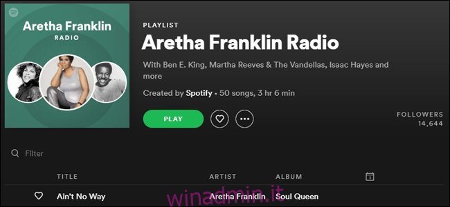 Aretha Franklin Radio