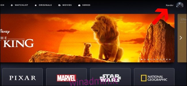 Home page Disney +