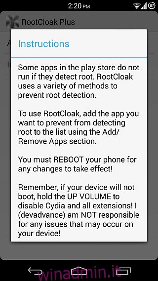 RootClock Plus per Android 2