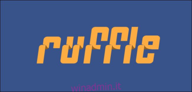 Il logo Ruffle.