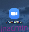 Icona di installazione dello zoom