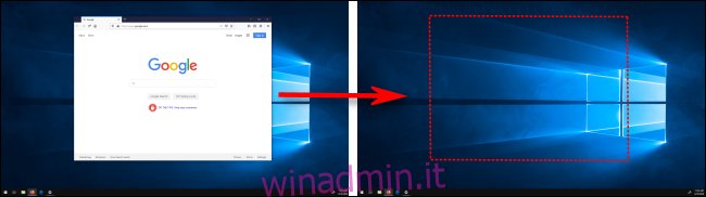 Spostare una finestra tra i display in Windows 10