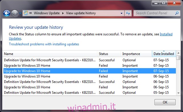 installare windows 10 senza formattare 2.0 - Il prossimo passo