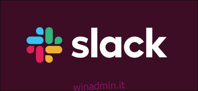 Il logo Slack.