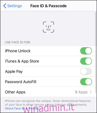 Configurazione delle impostazioni di Face ID su un iPhone