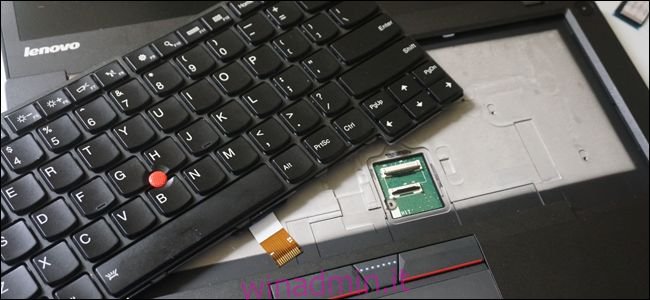 Una tastiera sostitutiva per un laptop.