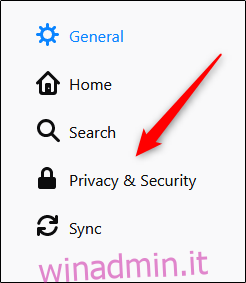 Privacy e sicurezza in Firefox