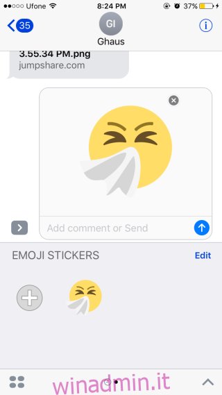 invio di emoji