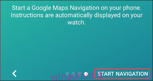 navigation pro avvia la navigazione