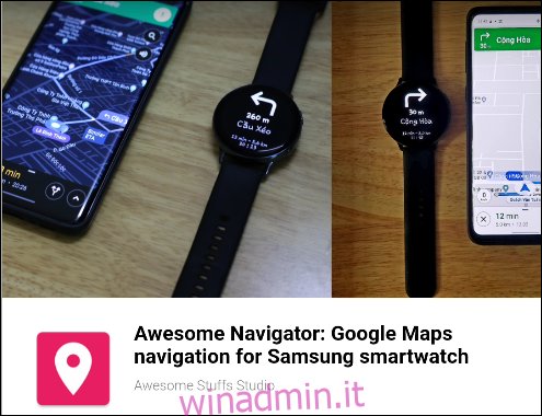 L'app Awesome Navigator sul Samsung Store.