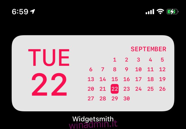 Widgetmith Date Widget