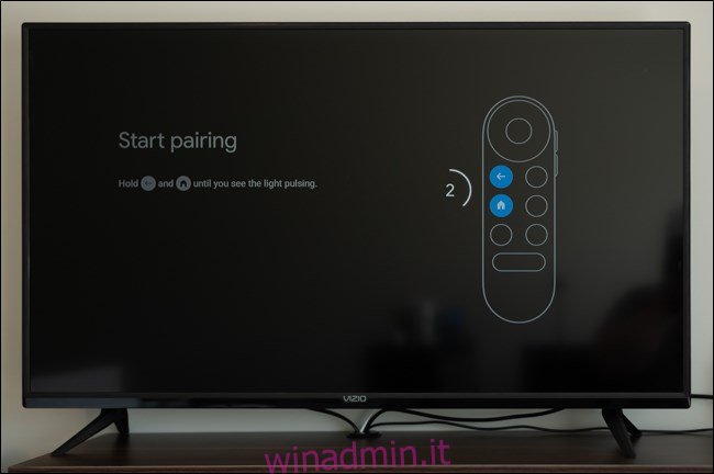 Accoppia il telecomando con Chromecast con Google TV