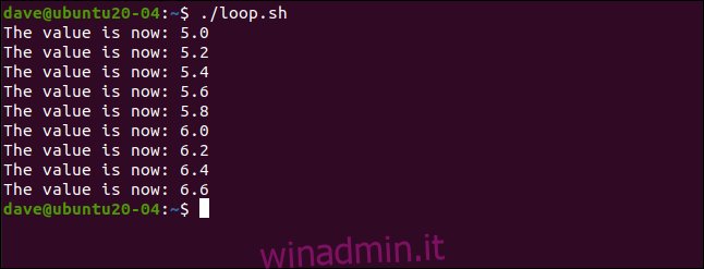 chmod + x loop.sh in una finestra di terminale.