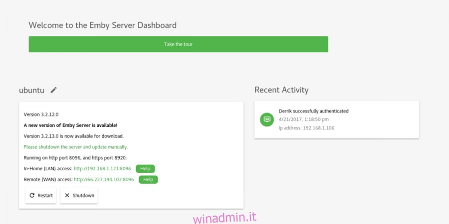 emby server linux