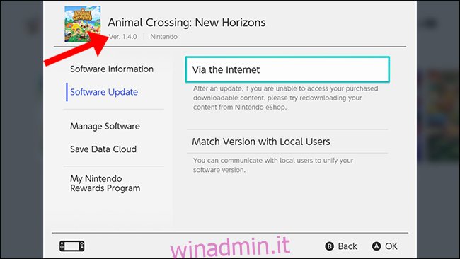 Animal Crossing New Horizons versione 1.4.0