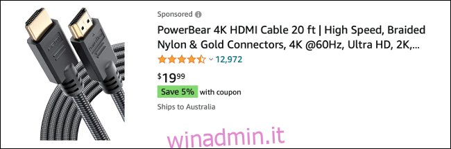 Cavo HDMI su Amazon