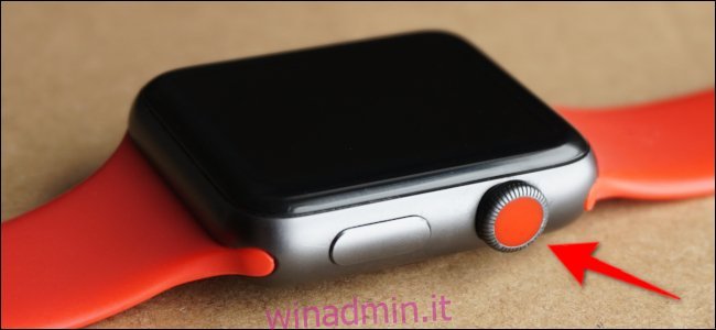 Corona digitale di Apple Watch