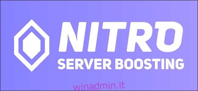 Il logo Discord Nitro Server Boosting.