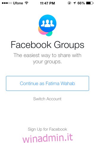 Facebook lancia l’app Gruppi, che ti consente di aggiungere un gruppo alla schermata principale