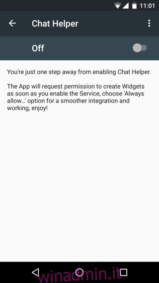Chat Helper per WhatsApp-on