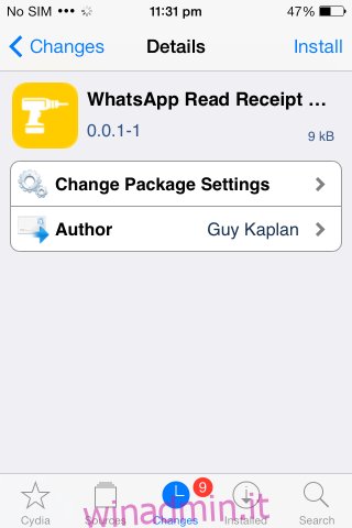WhatsApp Read Receipt Disabler