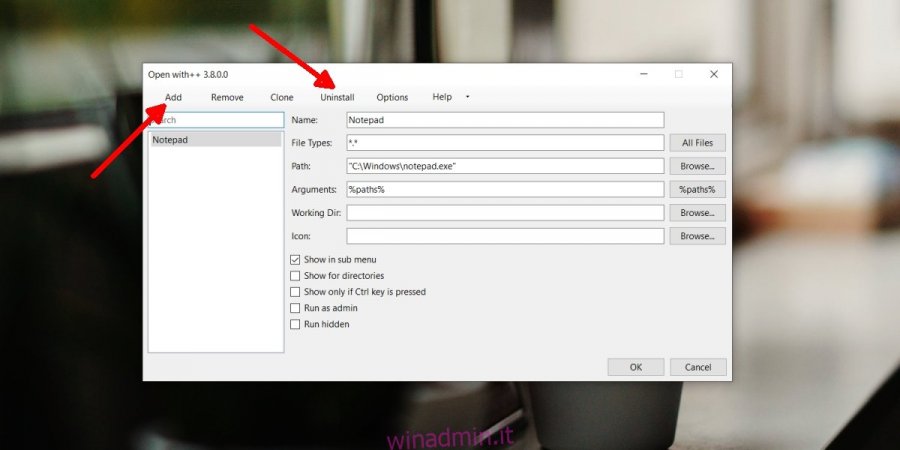 Come creare un menu Apri con personalizzato su Windows 10
