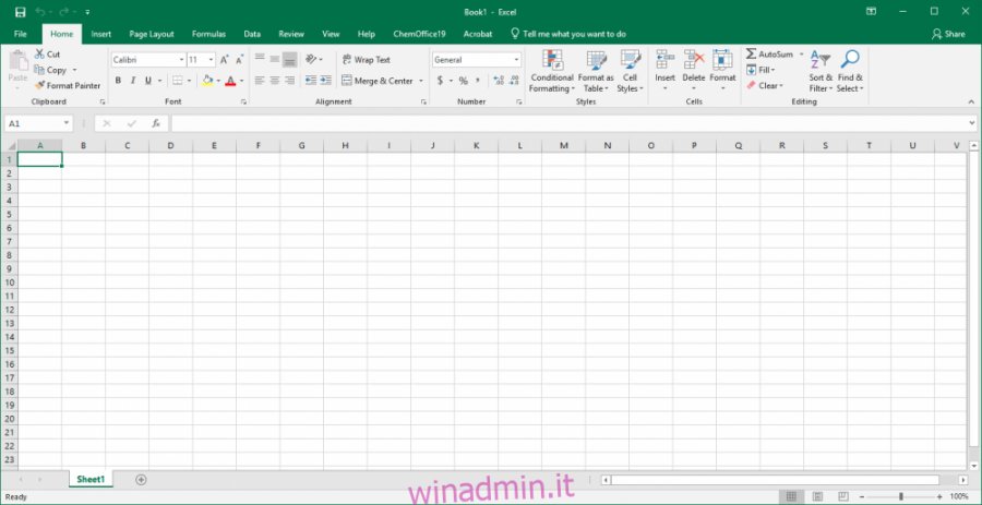 Microsoft Excel per Windows