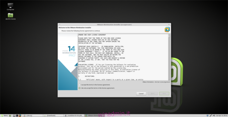 vmware workstation 16 linux