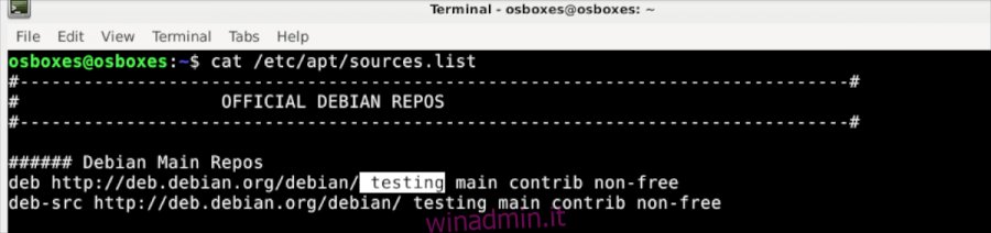 aggiornare le distribuzioni Debian