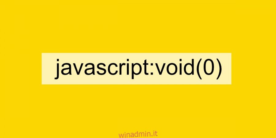 javascript void 0 errore
